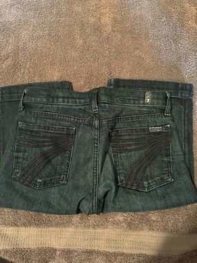 7 For All Mankind Dark Indigo Dojo knees length shorts